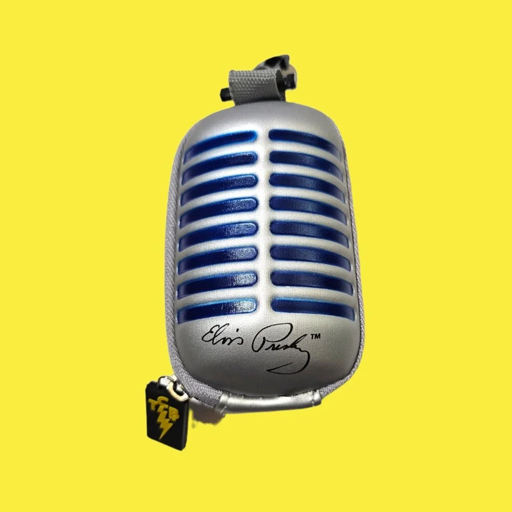 Elvis microphone dog bag holder